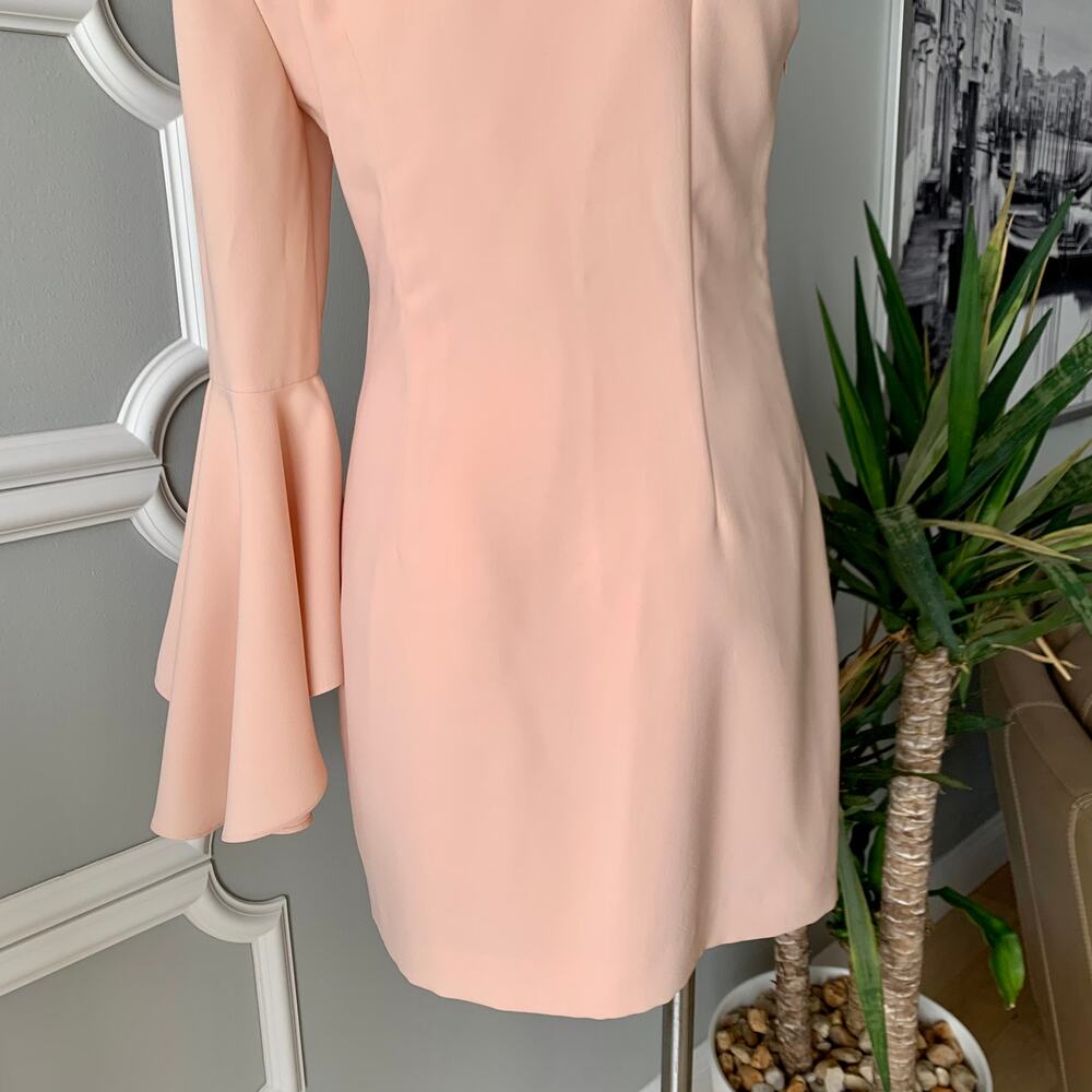 Intermix One Shoulder Mini Dress in Pink Size Medium - Picture 9 of 12